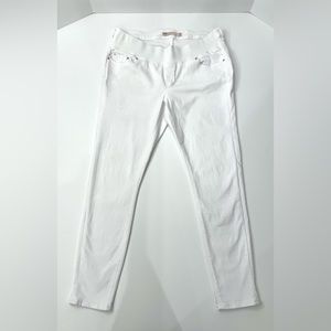ASOS Design Maternity Skinny Jeans w Under the Bump Waistband, White, US Size 10